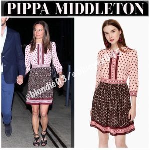 Kate Spade floral tile mini dress 10